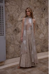NIDODILEDA Movement Pants Sequin Embroidered Nude Ασημί Παγετένια Παντελόνα