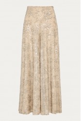 NIDODILEDA Movement Pants Sequin Embroidered Nude Ασημί Παγετένια Παντελόνα