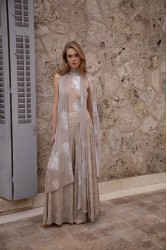 NIDODILEDA Movement Pants Sequin Embroidered Nude Ασημί Παγετένια Παντελόνα