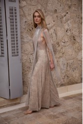 NIDODILEDA Movement Pants Sequin Embroidered Nude Ασημί Παγετένια Παντελόνα