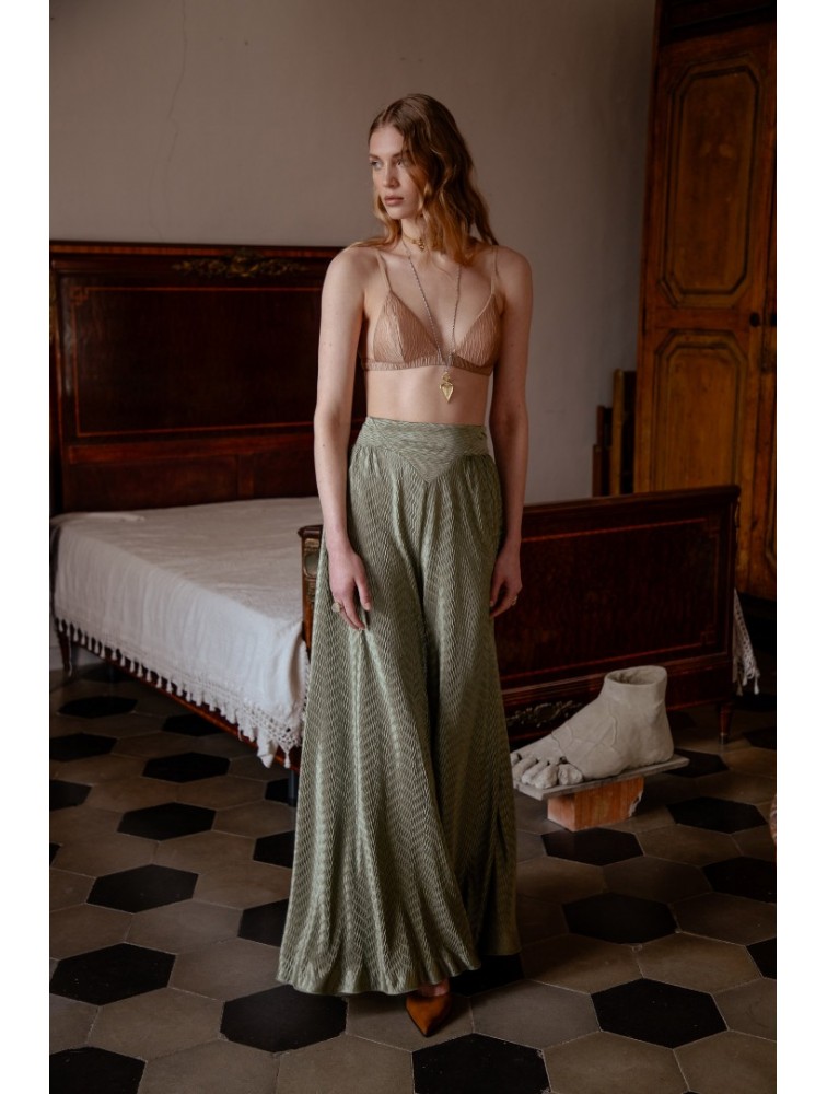 NIDODILEDA Natural Pants Olive Green Λαδί Παντελόνα
