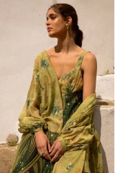 NIDODILEDA Nolwen Kimono Shirt Floral Sequined Embroidered