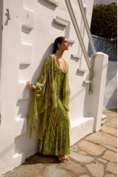 NIDODILEDA Nolwen Kimono Shirt Floral Sequined Embroidered
