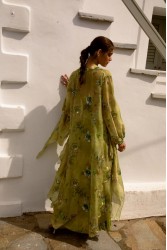 NIDODILEDA Nolwen Kimono Shirt Floral Sequined Embroidered