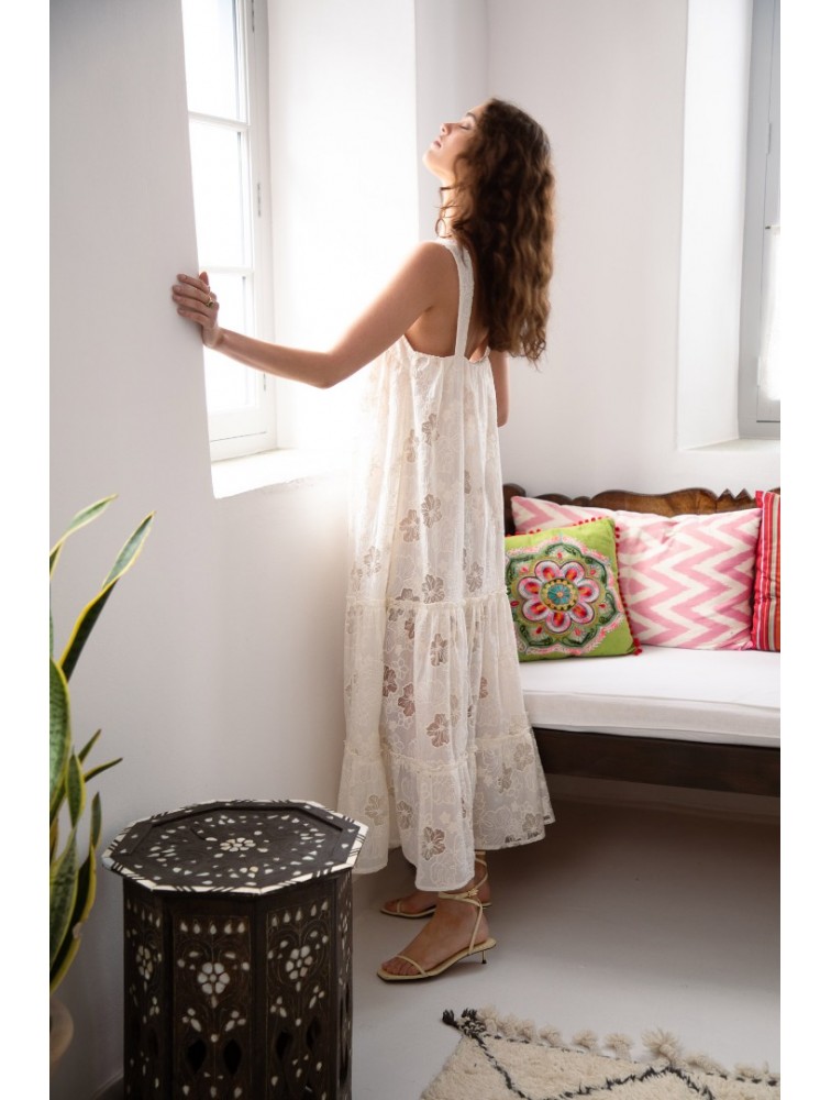 NIDODILEDA Odyssey Dress Floral Lace Overlay