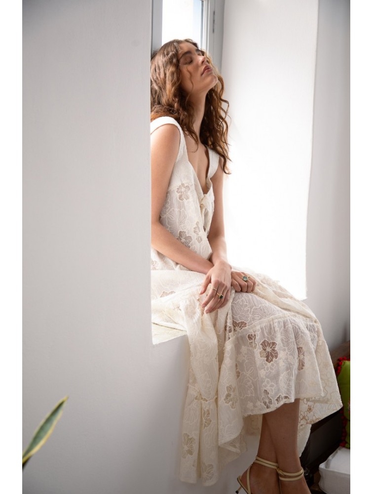 NIDODILEDA Odyssey Dress Floral Lace Overlay