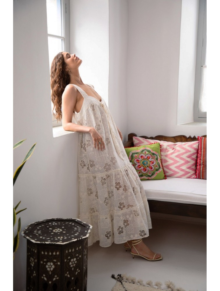 NIDODILEDA Odyssey Dress Floral Lace Overlay