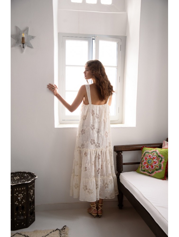 NIDODILEDA Odyssey Dress Floral Lace Overlay