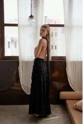 NIDODILEDA Olvida Skirt Knitted Μαύρη Φούστα