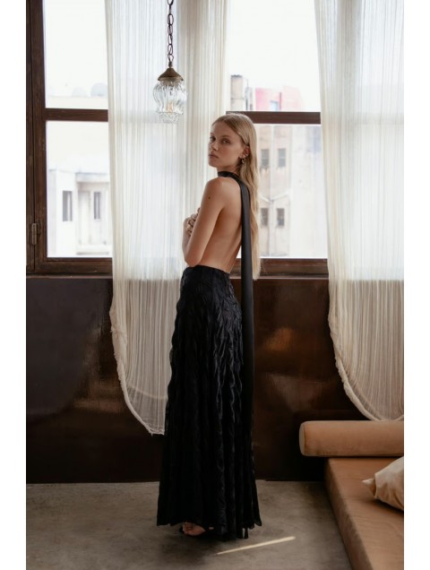 NIDODILEDA Olvida Skirt Knitted Μαύρη Φούστα