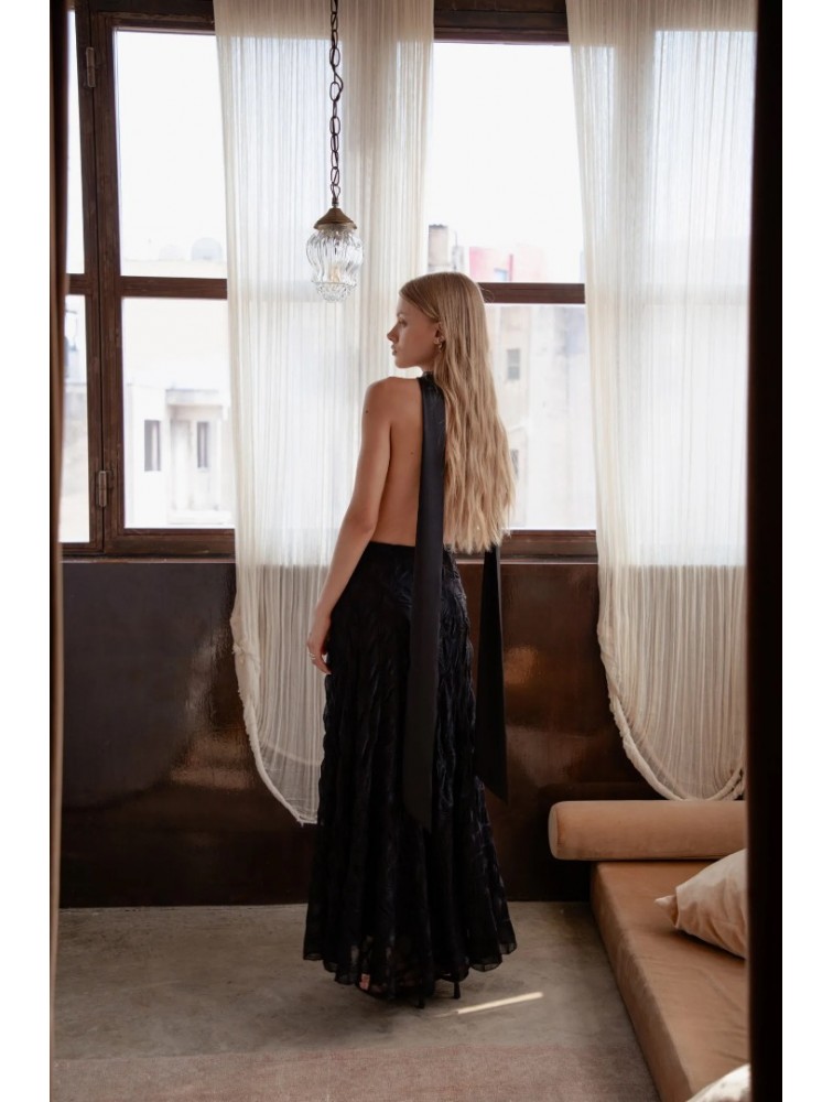 NIDODILEDA Olvida Skirt Knitted Μαύρη Φούστα