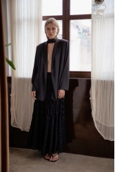 NIDODILEDA Olvida Skirt Knitted Μαύρη Φούστα