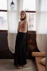 NIDODILEDA Olvida Skirt Knitted Μαύρη Φούστα