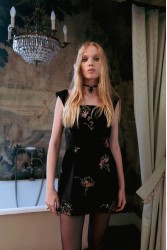NIDODILEDA Onyx Choker Belt Velvet Rhinestone Μαύρο Τσόκερ με Βελούδινη Κορδέλα