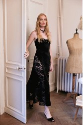 NIDODILEDA Onyx Choker Belt Velvet Rhinestone Μαύρο Τσόκερ με Βελούδινη Κορδέλα