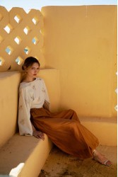 NIDODILEDA Orian Balloon Pants Semisheer Muslin