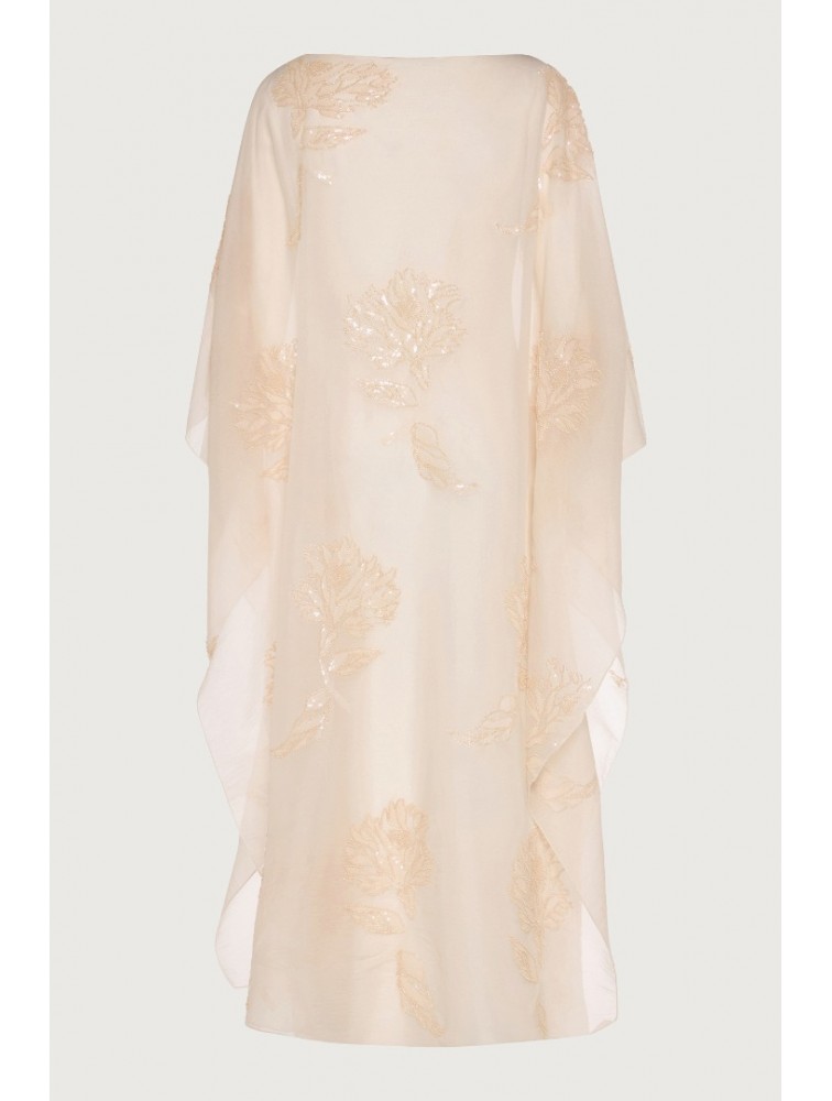 NIDODILEDA Path Cape Bead Embroidered Slitted