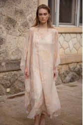 NIDODILEDA Path Cape Bead Embroidered Slitted