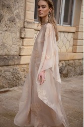 NIDODILEDA Path Cape Bead Embroidered Slitted