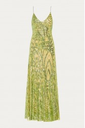 NIDODILEDA Perdita Dress Sequined Πράσινο Παγετένιο Φόρεμα