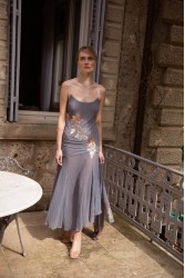 NIDODILEDA Phase Dress Sequined Floral Applique