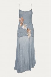 NIDODILEDA Phase Dress Sequined Floral Applique