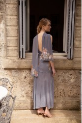 NIDODILEDA Phase Dress Sequined Floral Applique