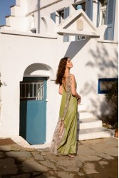 NIDODILEDA Philomena Dress Satin Floral Embroidered