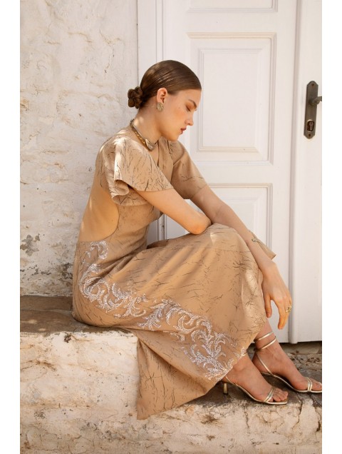 NIDODILEDA Promise Dress Sand