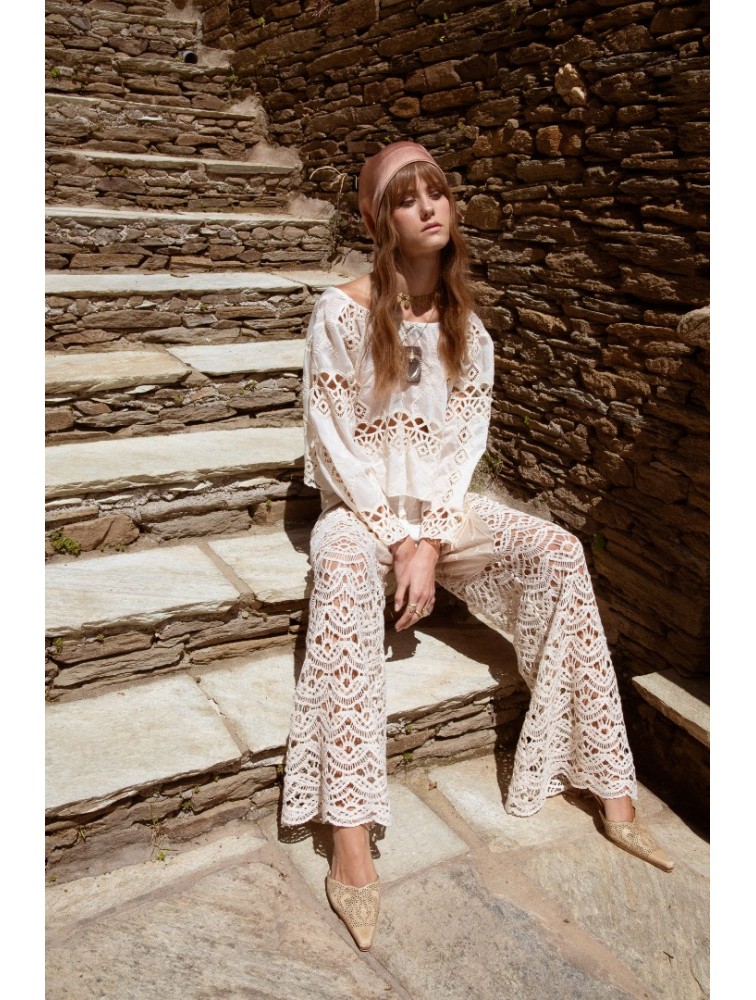 NIDODILEDA Radiant Pants Off White