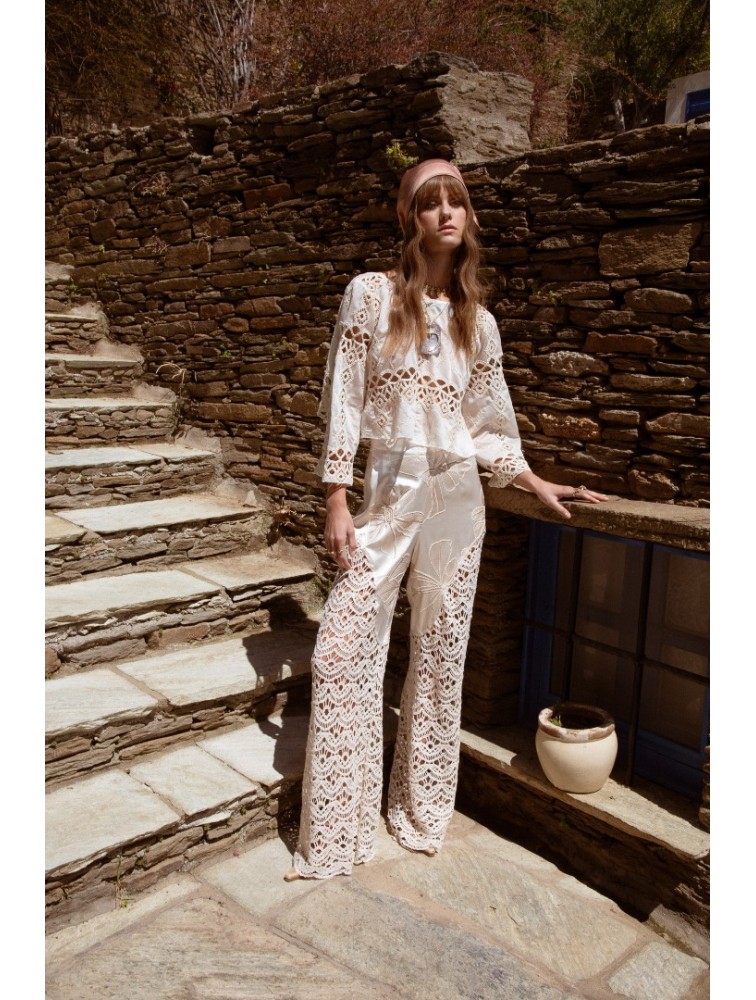 NIDODILEDA Radiant Pants Off White