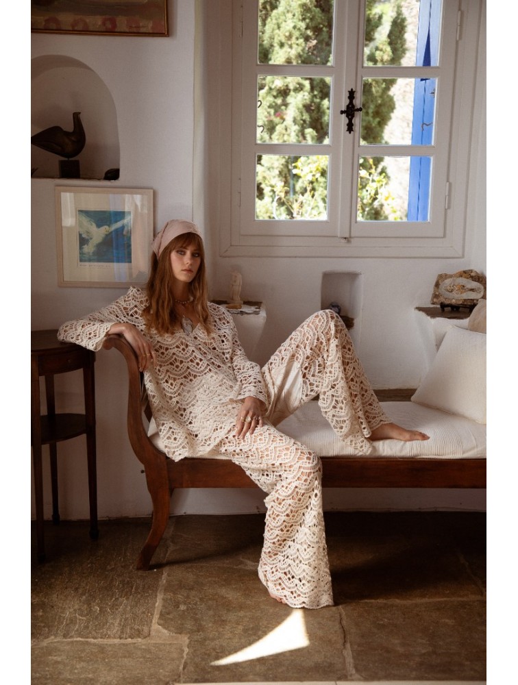 NIDODILEDA Radiant Pants Off White