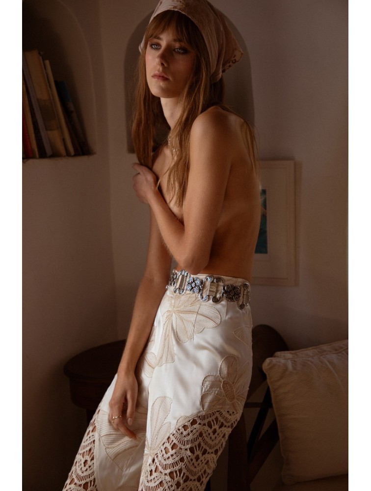 NIDODILEDA Radiant Pants Off White