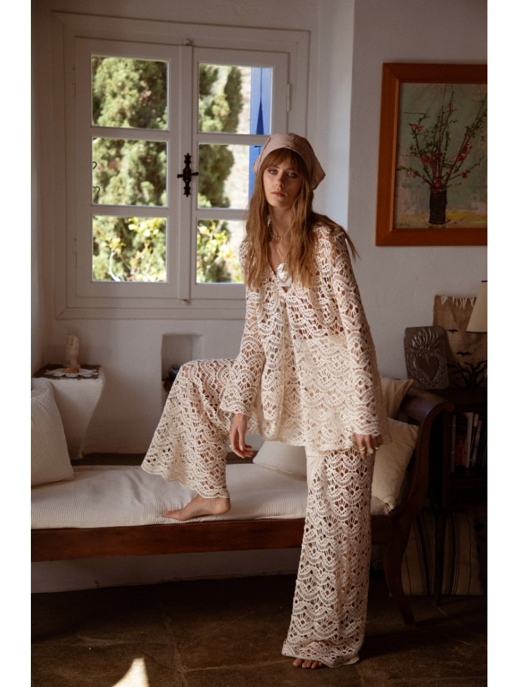 NIDODILEDA Radiant Pants Off White