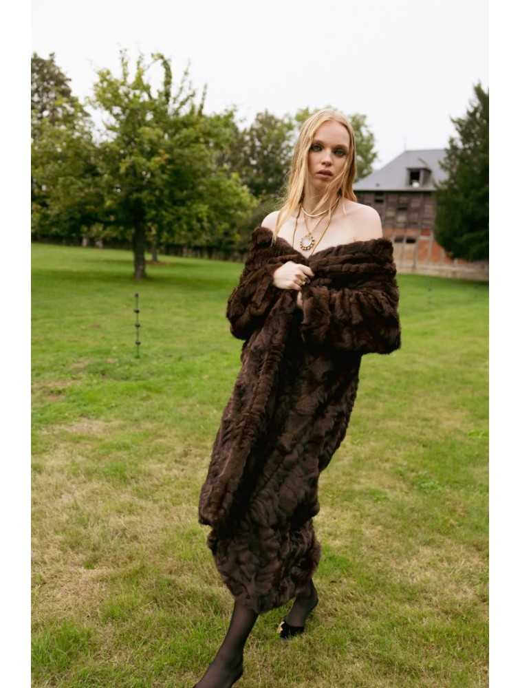 NIDODILEDA Rei Fur Faux Fur Chocolate Καφέ Γούνα