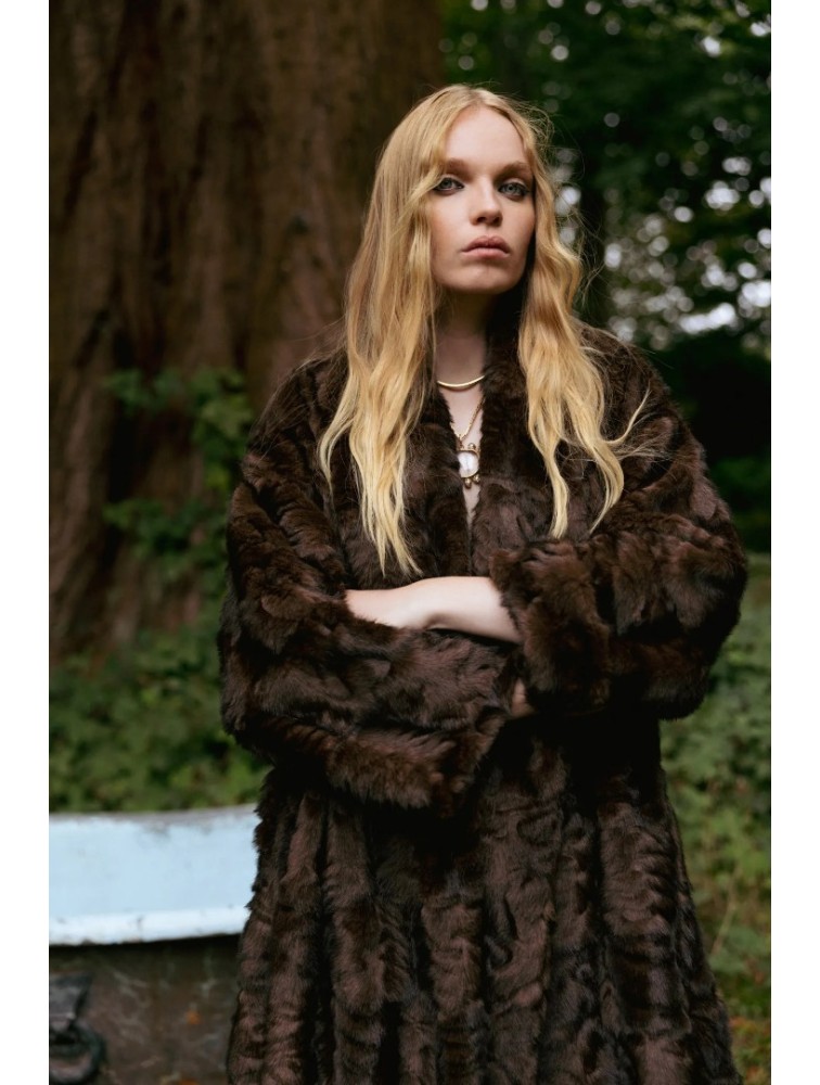 NIDODILEDA Rei Fur Faux Fur Chocolate Καφέ Γούνα