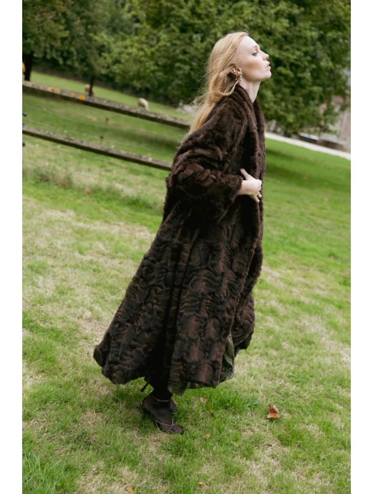 NIDODILEDA Rei Fur Faux Fur Chocolate Καφέ Γούνα