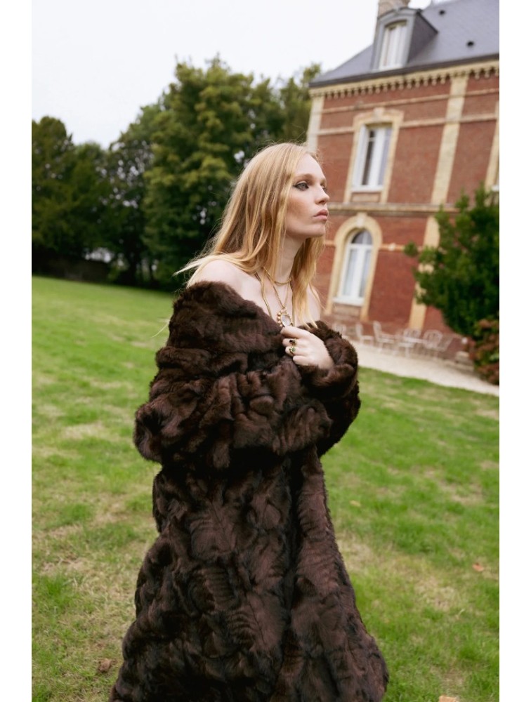 NIDODILEDA Rei Fur Faux Fur Chocolate Καφέ Γούνα
