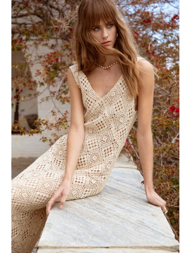 NIDODILEDA Revival Dress Sand