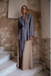 NIDODILEDA Rhia Blazer Grey Γκρι Μπλέιζερ