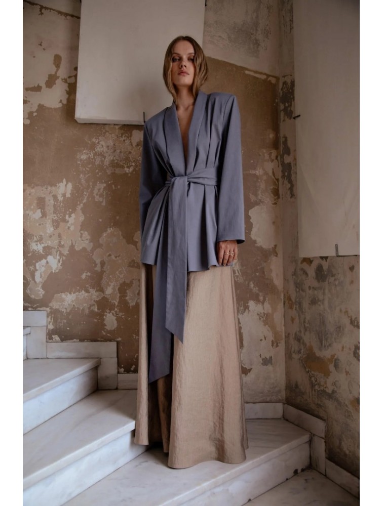 NIDODILEDA Rhia Blazer Grey Γκρι Μπλέιζερ
