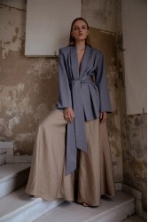 NIDODILEDA Rhia Blazer Grey Γκρι Μπλέιζερ