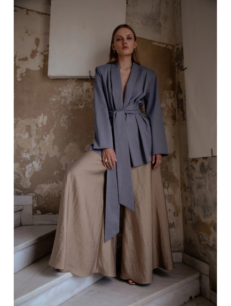 NIDODILEDA Rhia Blazer Grey Γκρι Μπλέιζερ