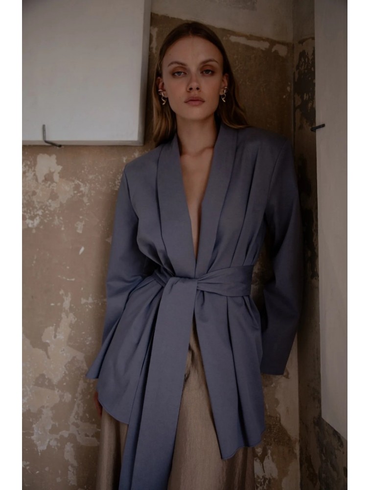 NIDODILEDA Rhia Blazer Grey Γκρι Μπλέιζερ
