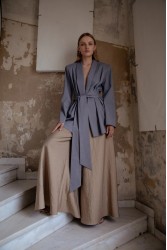 NIDODILEDA Rhia Blazer Grey Γκρι Μπλέιζερ