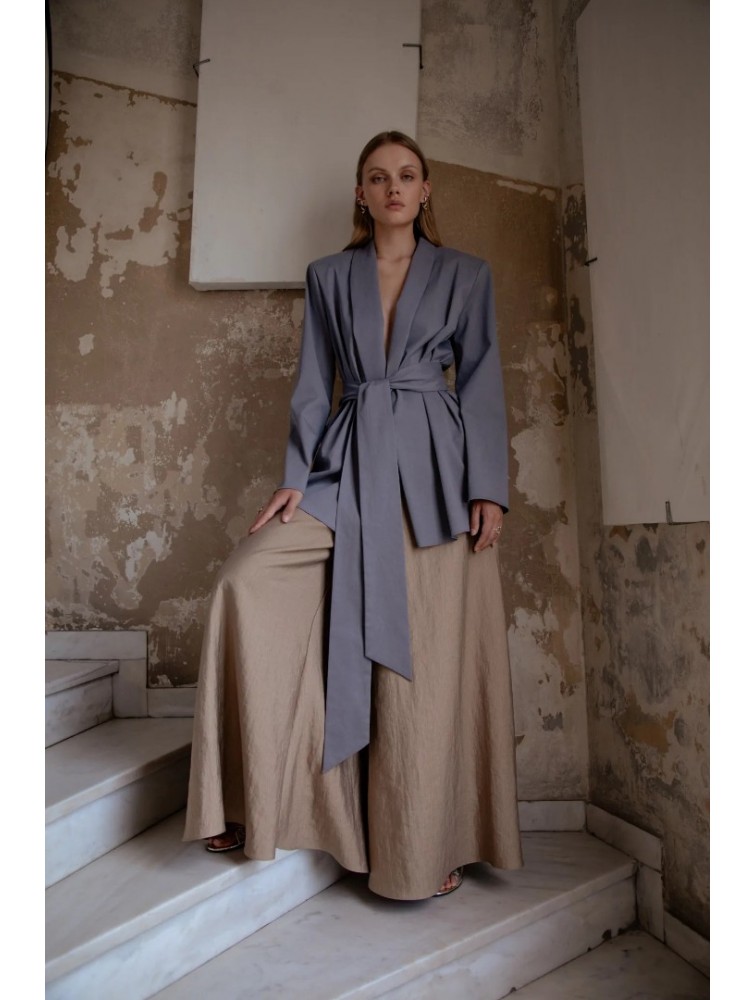 NIDODILEDA Rhia Blazer Grey Γκρι Μπλέιζερ