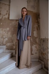 NIDODILEDA Rhia Blazer Grey Γκρι Μπλέιζερ