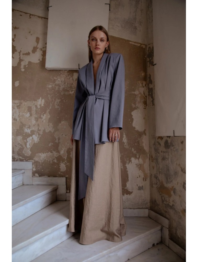 NIDODILEDA Rhia Blazer Grey Γκρι Μπλέιζερ