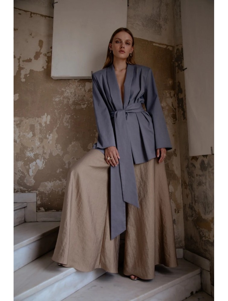 NIDODILEDA Rhia Blazer Grey Γκρι Μπλέιζερ