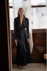 NIDODILEDA Rhia Blazer Satin Black Μαύρο Σατέν Μπλέιζερ